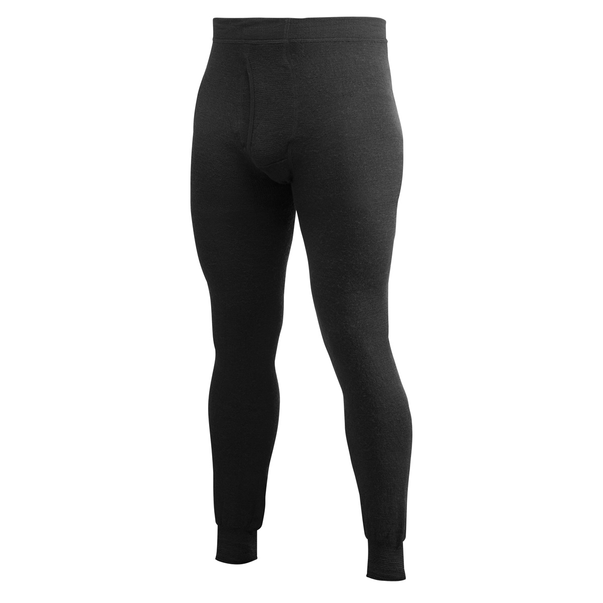 Woolpower Ullfrotte Original Long Johns with Fly - 200g - Black